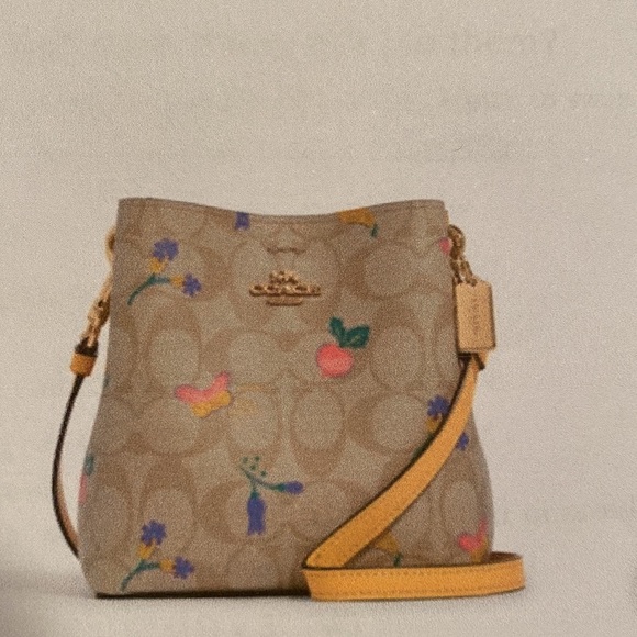 Coach Handbags - Coach NWT Mini Town Bucket Bag in Signature Canvas with Dreamy Veggie Print